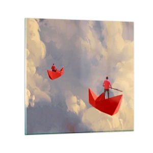 Obraz na szkle - Wyprawa marzycieli - 60x60 cm