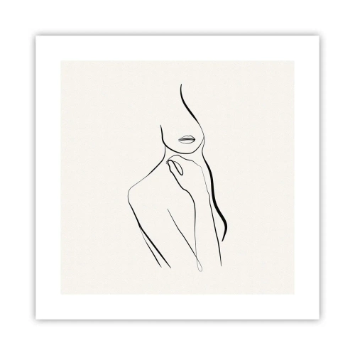 Plakat - Fala melancholii - 40x40 cm