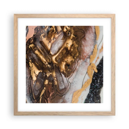 Plakat w ramie jasny dąb - Żywioł ziemi - 40x40 cm