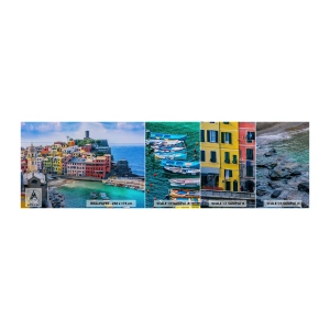 Fototapeta Próbka Standard Eco - Śródziemnomorskie magiczne miasteczko - Liguria, Miasto, Włochy - 100x30 cm