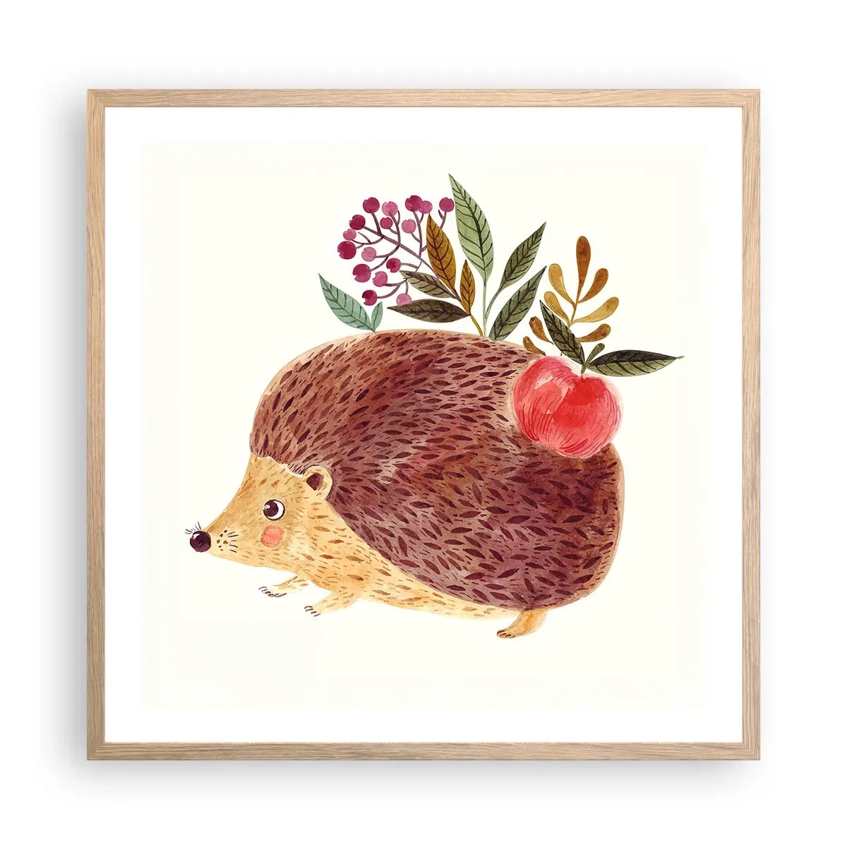 Plakat w ramie jasny dąb - I już mnie lubisz - 60x60 cm