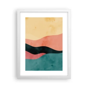 Plakat w białej ramie - Zgodna niezgodność - 30x40 cm