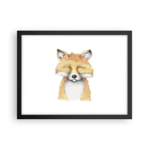 Plakat w czarnej ramie - Lisie humory - 40x30 cm