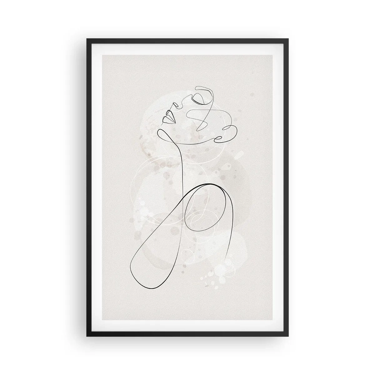 Plakat w czarnej ramie - Spirala piękna - 61x91 cm