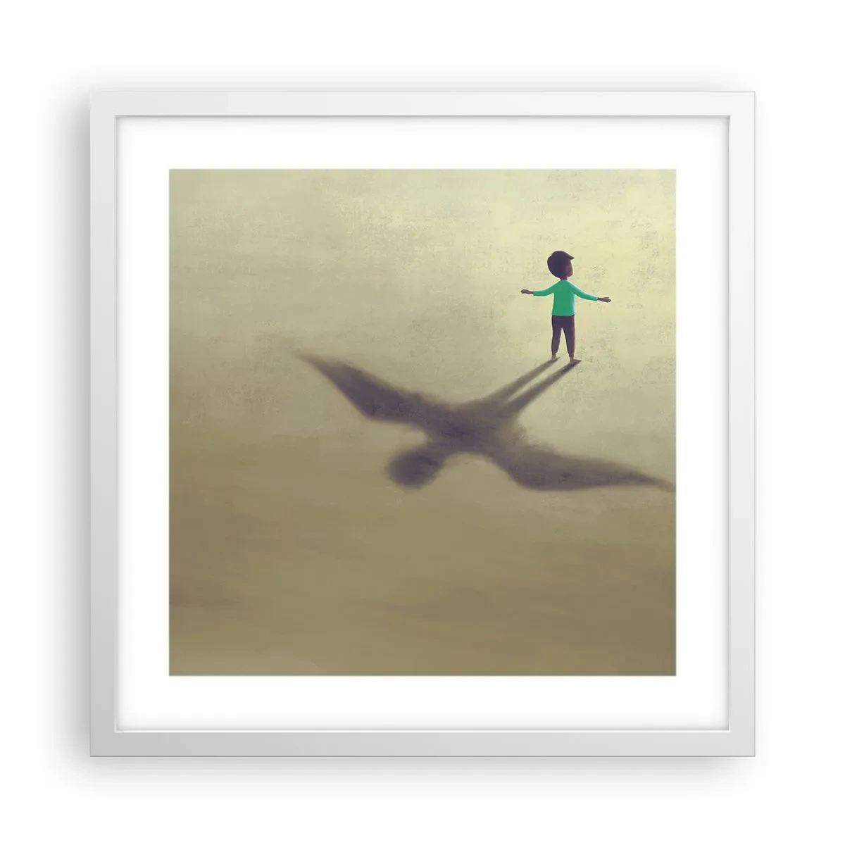 Plakat w białej ramie - Bohater przyszłości - 40x40 cm