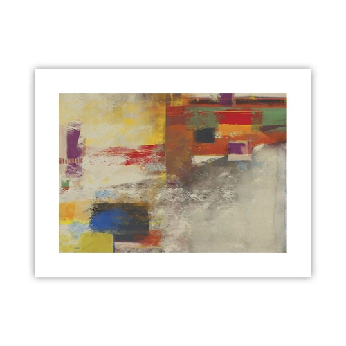 Plakat - Geometria barw - 40x30 cm