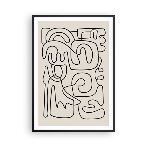 Plakat w czarnej ramie - Po śladzie - 70x100 cm