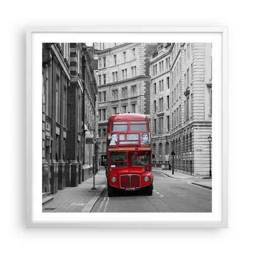 Plakat w białej ramie - Codzienność nie musi być szara - 60x60 cm