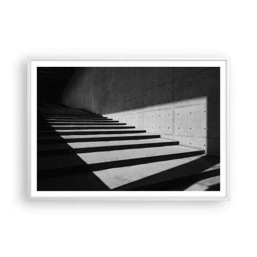 Plakat w białej ramie - Surowa uroda modernizmu - 100x70 cm