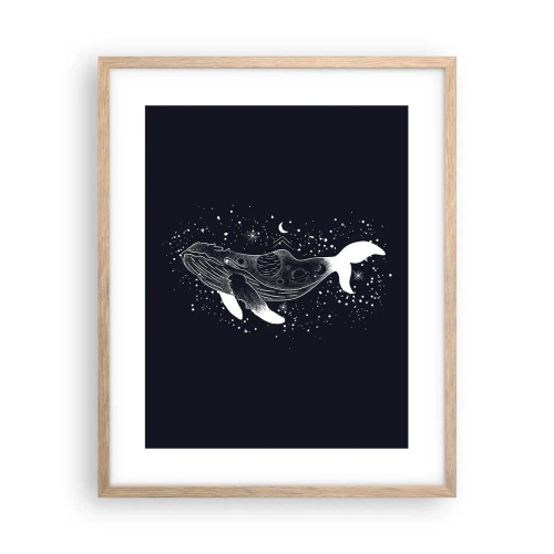 Plakat w ramie jasny dąb - W oceanie wszechświata - 40x50 cm