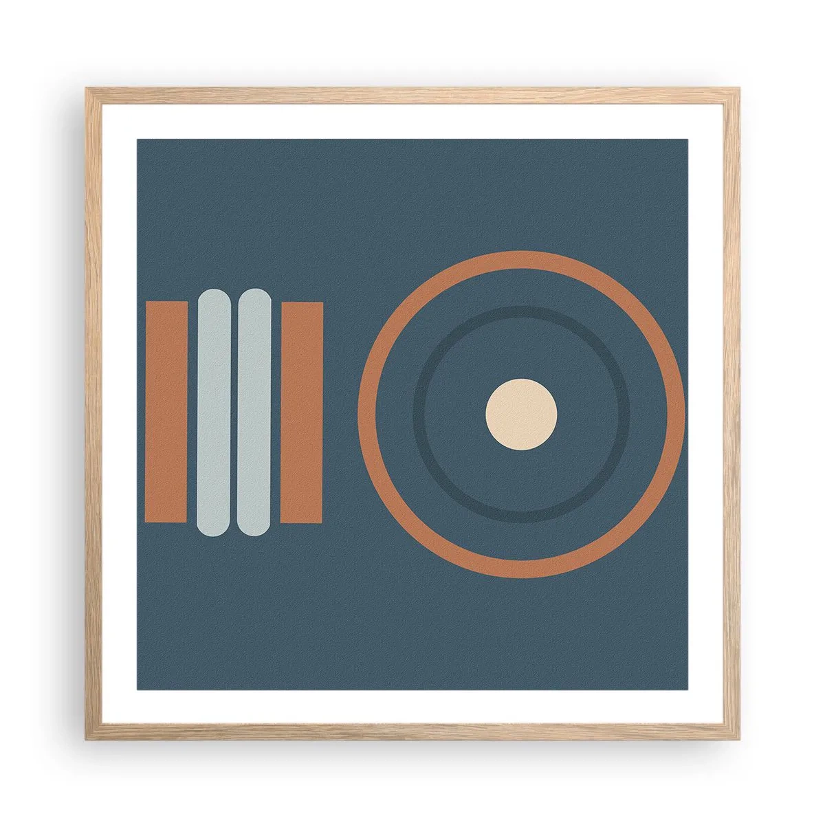 Plakat w ramie jasny dąb - Istota rzeczy - 60x60 cm