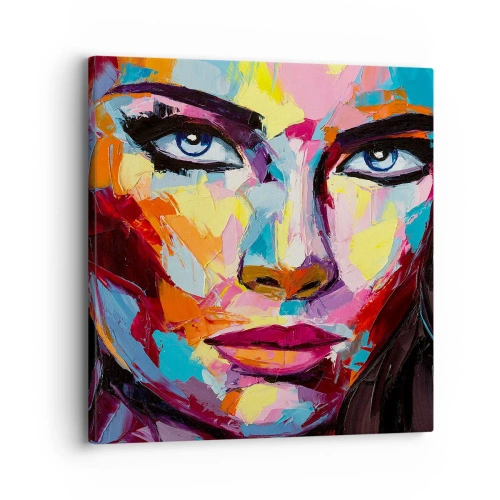 Obraz na płótnie - Dusza też kolorowa - 30x30 cm