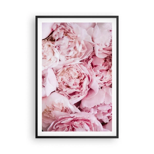 Plakat w czarnej ramie - Przytulone i pachnące - 61x91 cm