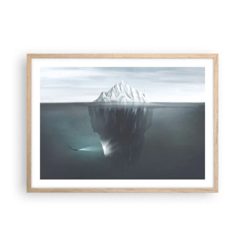 Plakat w ramie jasny dąb - Podwodna tajemnica - 70x50 cm