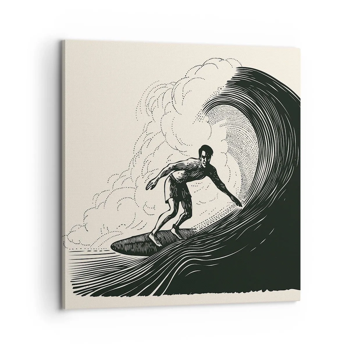 Obraz na płótnie - Król fali - 60x60 cm