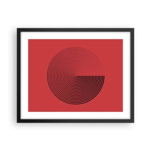 Plakat w czarnej ramie - Ruch kolisty - 50x40 cm
