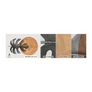 Fototapeta Próbka Premium Canvas - Zawsze słońce - Liść, Słońce, Boho - 100x30 cm