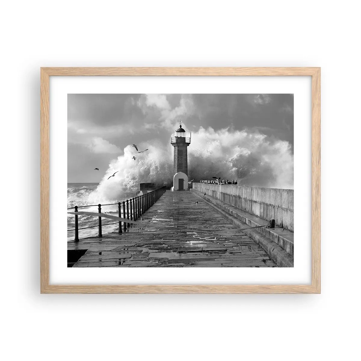 Plakat w ramie jasny dąb - Nieustraszona  - 50x40 cm