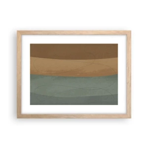 Plakat w ramie jasny dąb - Kompozycja horyzontalna - 40x30 cm