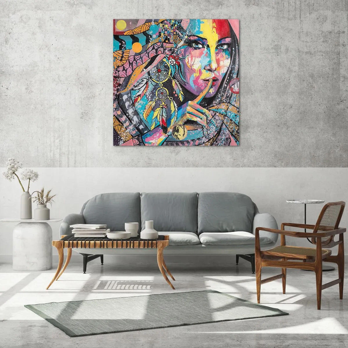 Obraz na szkle - Milcz, aż zrozumiesz - 30x30 cm