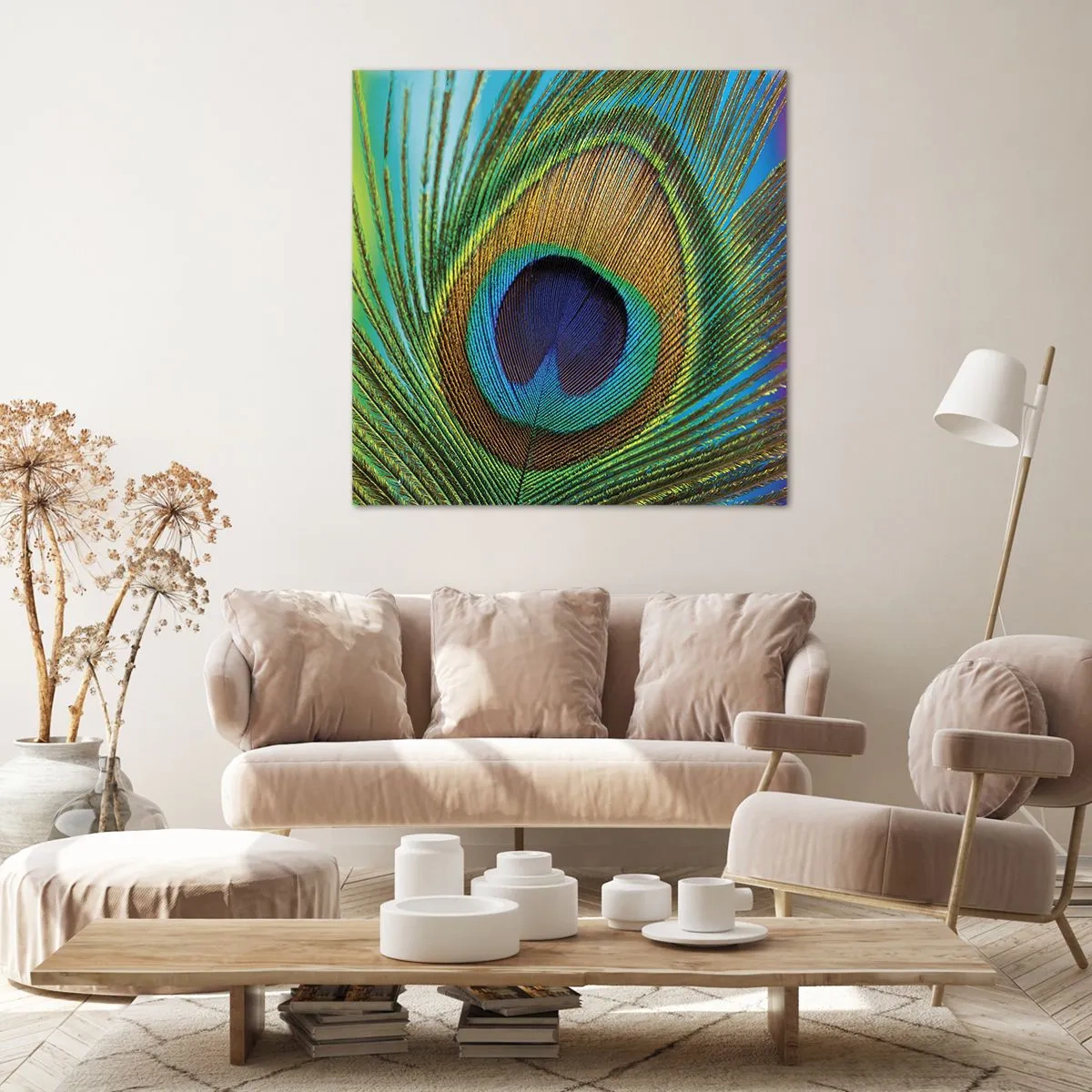 Obraz na płótnie - Oko w oko - 70x70 cm