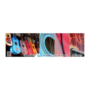 Fototapeta Próbka Premium Canvas - Latynoskie klimaty - Muzyka, Gitara, Instrument Muzyczny - 100x30 cm