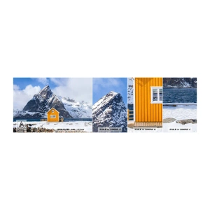 Fototapeta Próbka Standard Eco - Skandynawskie wakacje - Zima, Alpy, Góry - 100x30 cm