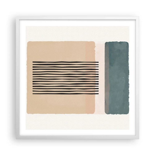 Plakat w białej ramie - Wszystko w porządku - 60x60 cm