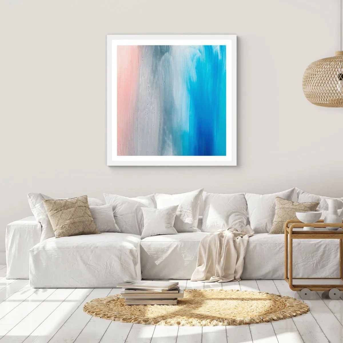 Plakat w białej ramie - Żywioły: powietrze - 50x50 cm