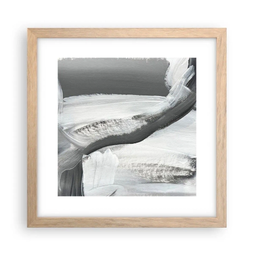 Plakat w ramie jasny dąb - Zdecydowanym ruchem - 30x30 cm