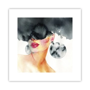 Plakat - Tajemnica elegancji - 30x30 cm