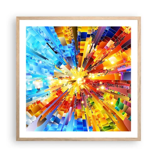 Plakat w ramie jasny dąb - In medias res - 60x60 cm