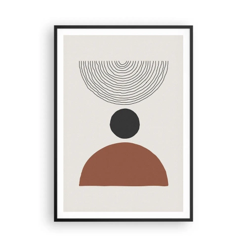 Plakat w czarnej ramie - W centrum uwagi - 70x100 cm