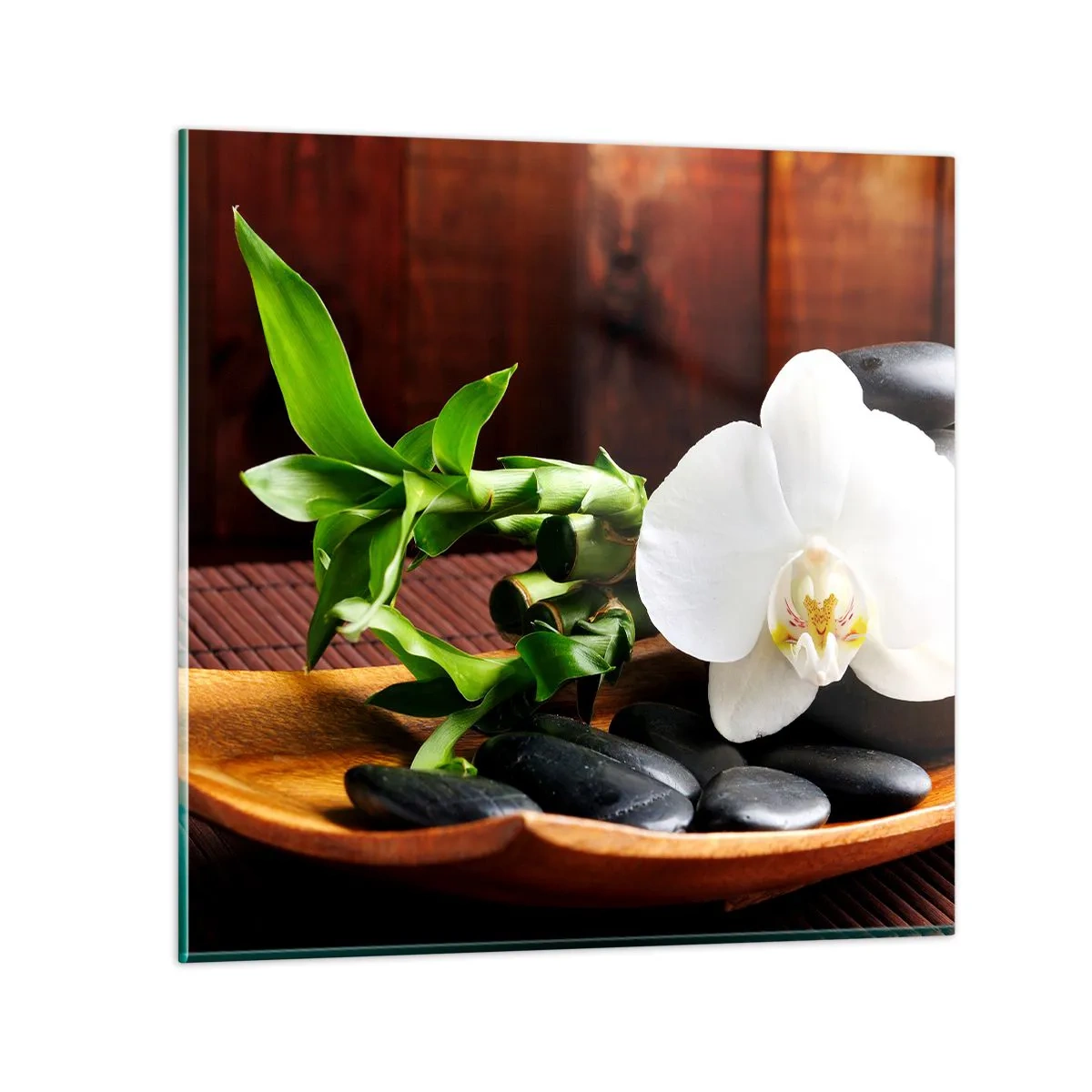 Obraz na szkle - Poddaj się dotykowi natury - 60x60 cm