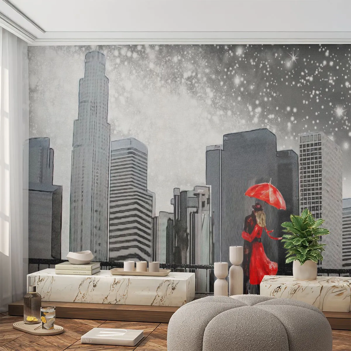 Fototapeta Samoprzylepna Deluxe Sticker - Człowiek nie kamień - Nowy Jork, Miasto, Miłość - 250x175 cm