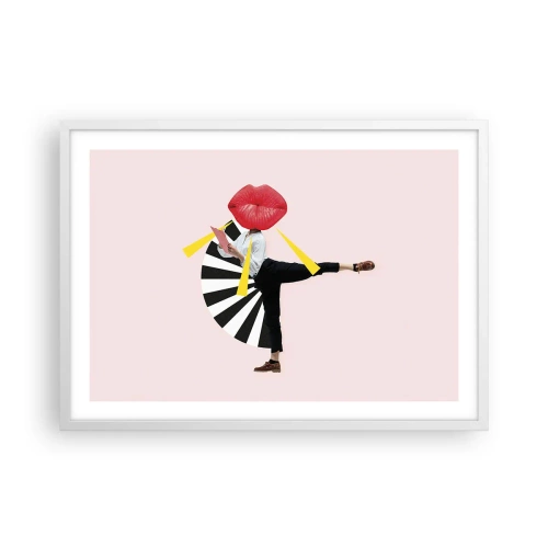Plakat w białej ramie - Surrealistyczny pop-art - 70x50 cm