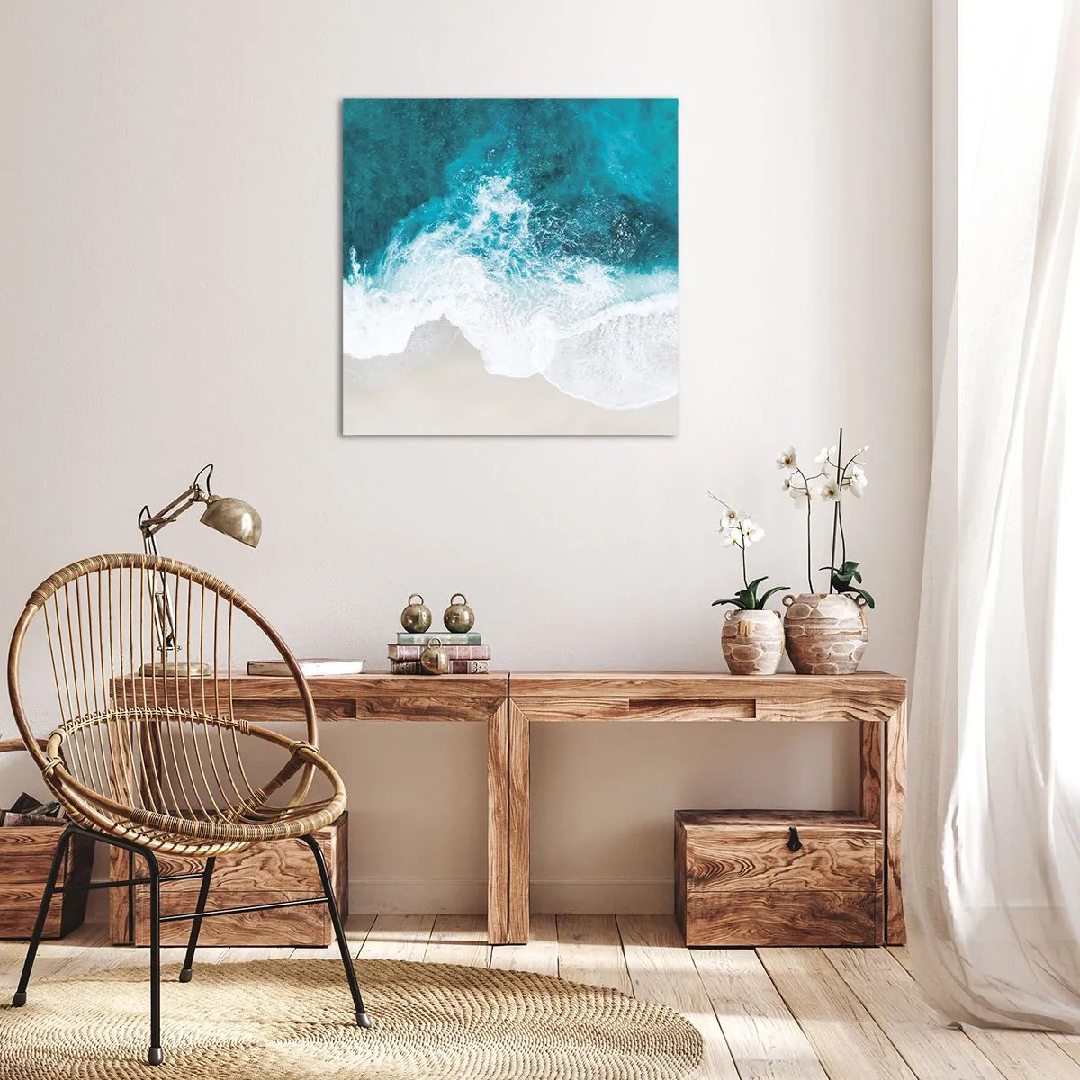 Obraz na płótnie - Naturalna pieszczota - 60x60 cm