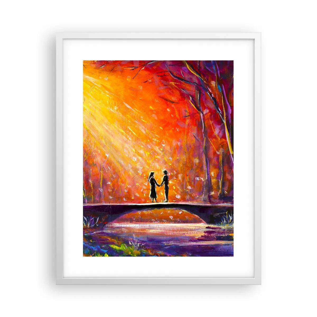 Plakat w białej ramie - Niebo ich też kocha - 40x50 cm