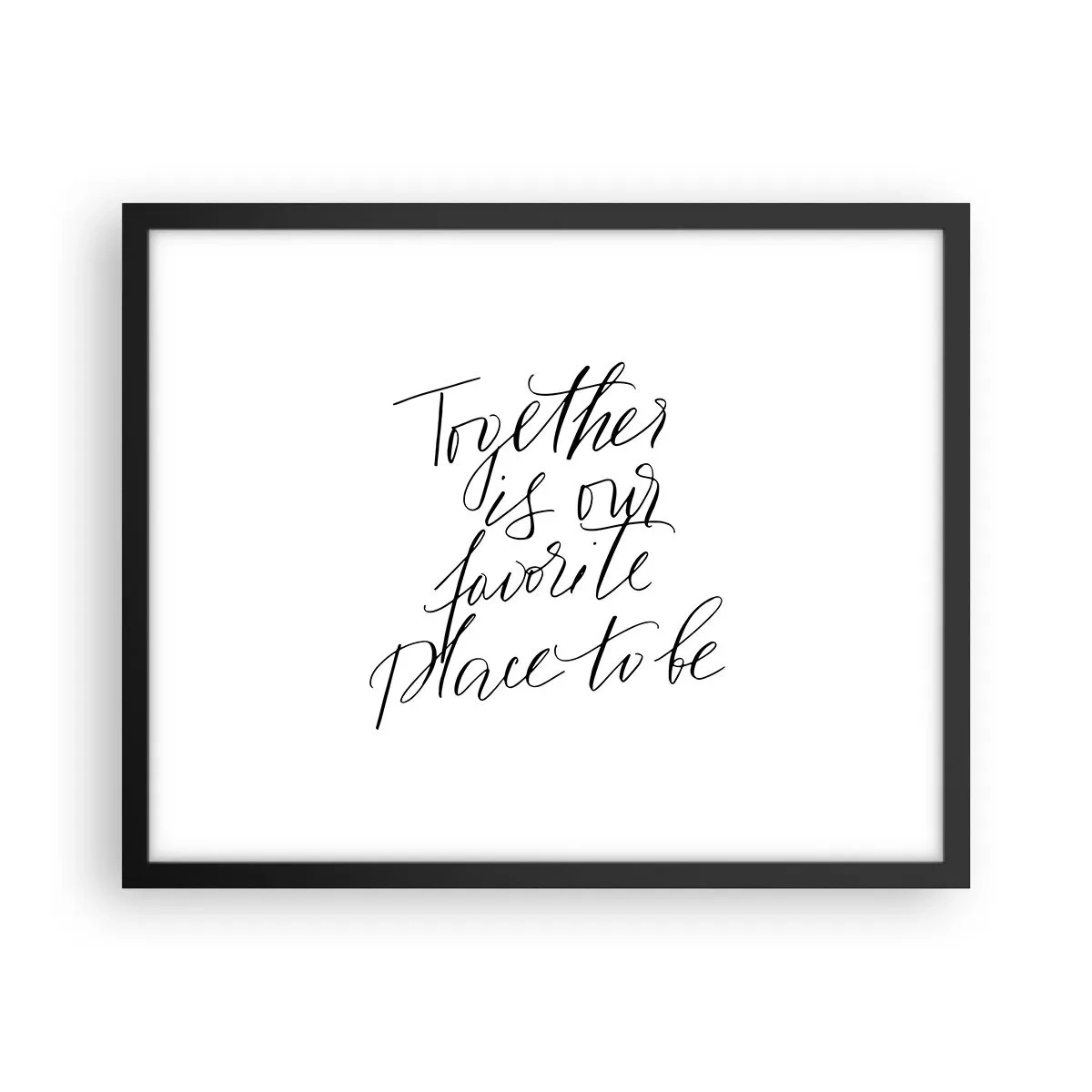 Plakat w czarnej ramie - Też to czujesz? - 50x40 cm