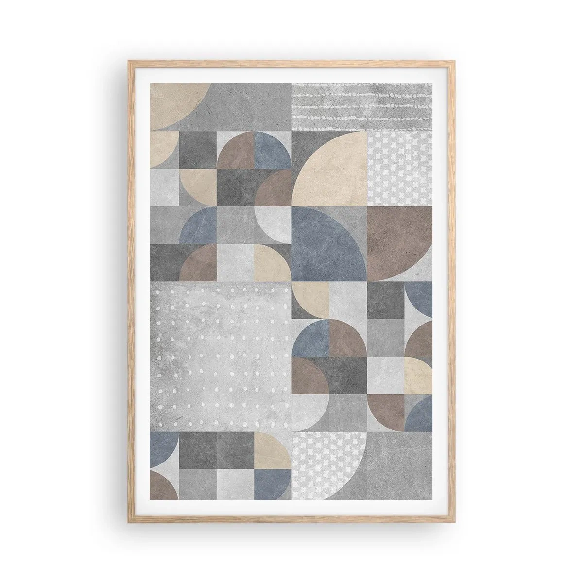 Plakat w ramie jasny dąb - Ceramiczna fantazja - 70x100 cm