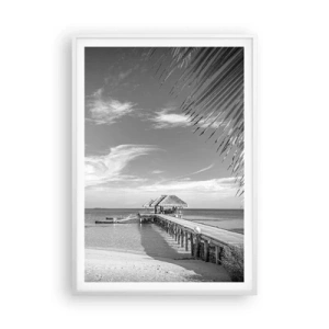 Plakat w białej ramie - Wspomnienie czy marzenie? - 70x100 cm