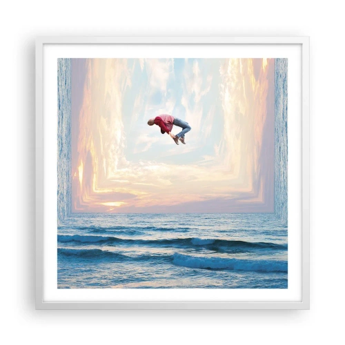 Plakat w białej ramie - Do innego wymiaru - 60x60 cm