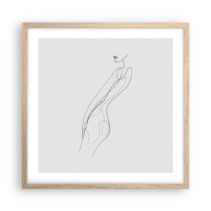 Plakat w ramie jasny dąb - Zaledwie obietnica - 50x50 cm