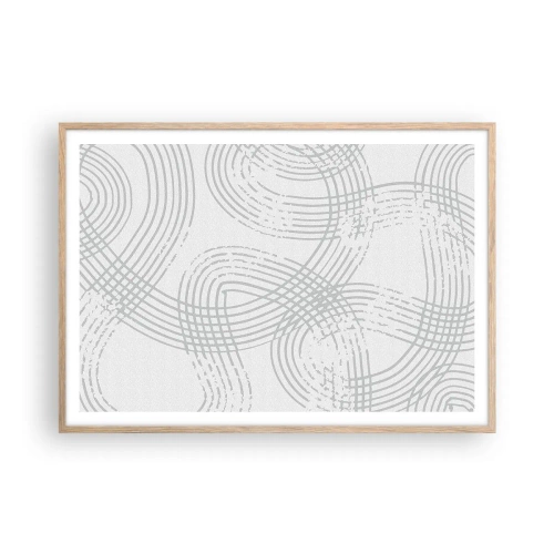 Plakat w ramie jasny dąb - Nie ma prostej drogi - 100x70 cm