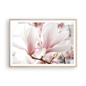 Plakat w ramie jasny dąb - Bezmiar czułości - 100x70 cm
