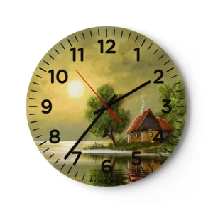 Zegar ścienny - Pięknie, jak z obrazka - 30x30 cm