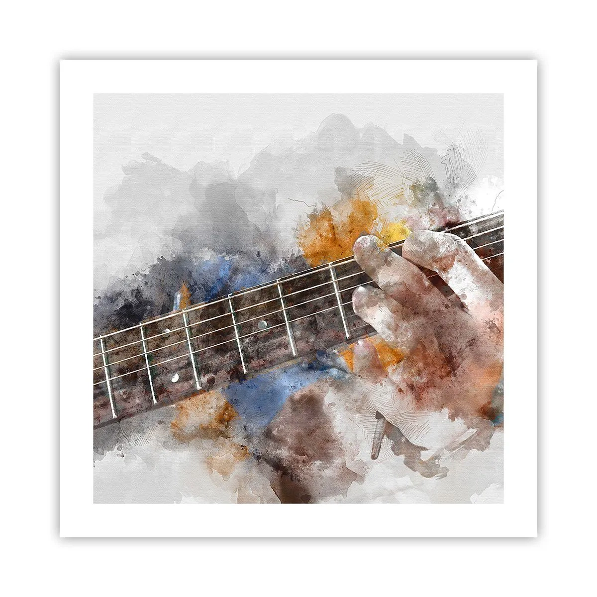 Plakat - Poezja między strunami - 50x50 cm