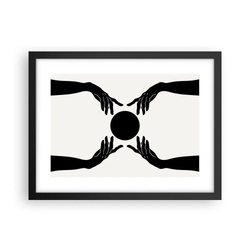 Plakat w czarnej ramie - Tajemny znak - 40x30 cm
