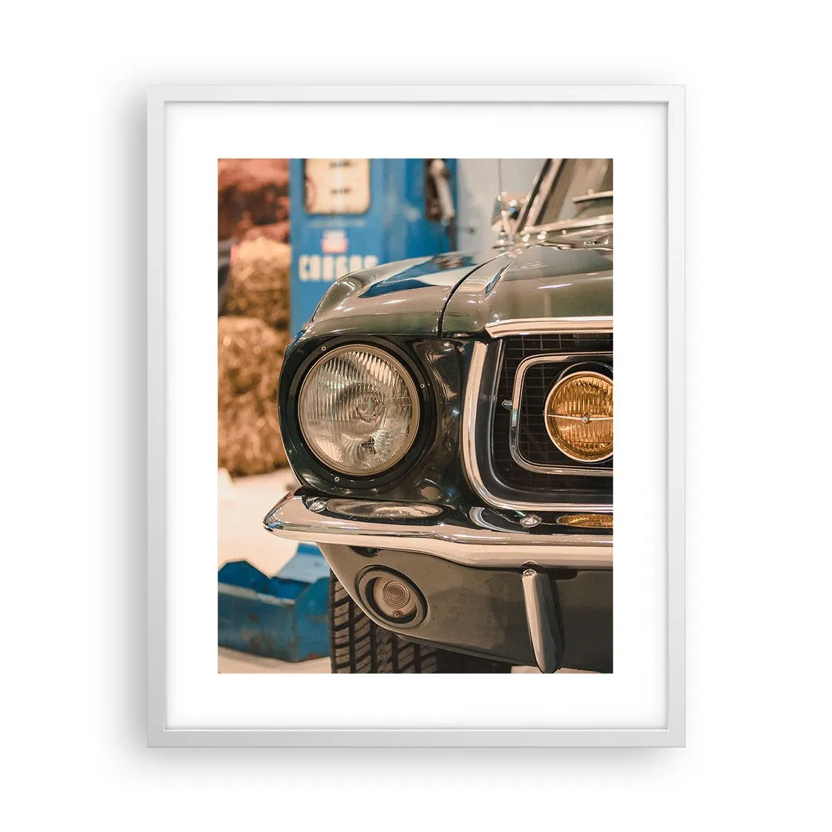 Plakat w białej ramie - Spotkanie z legendą - 40x50 cm