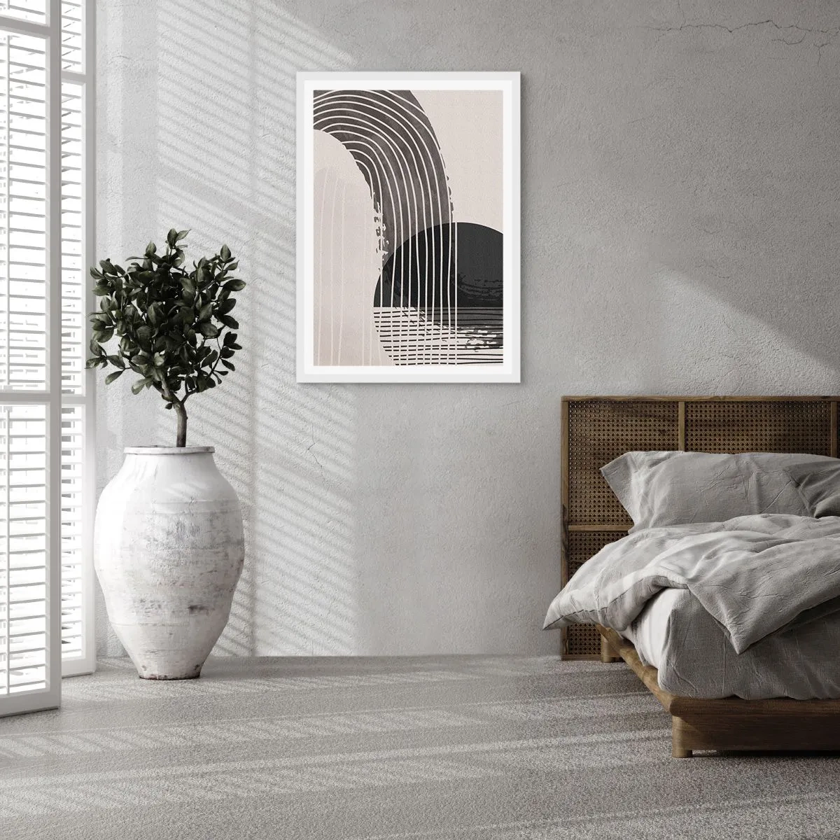 Plakat w białej ramie - Tam i z powrotem - 30x40 cm